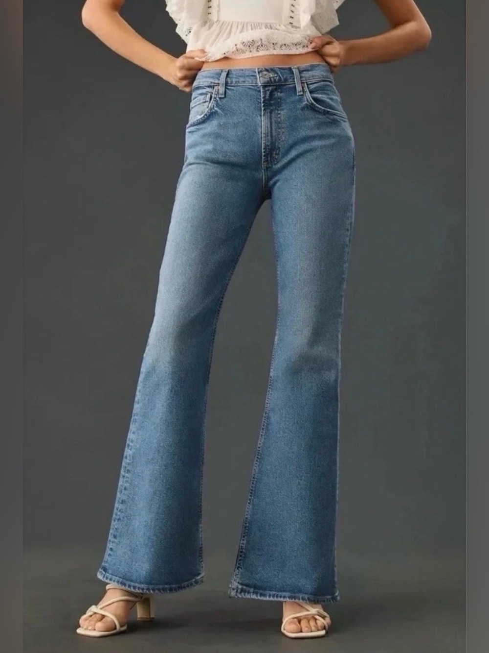 Citizens of Humanity Lilah High Rise Bootcut Jeans Women Size 29 Light Wash Blue